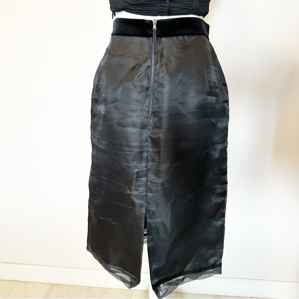 Dolce & Gabanna Silk Midi Skirt size 42 - Picture 5 of 11
